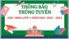 Danh sách học sinh trúng tuyển năm học 2022 - 2023