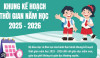 Khung kế hoạch thời gian năm học 2025 - 2026