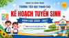 Kế hoạch tuyển sinh vào lớp 1 năm học 2026 - 2027