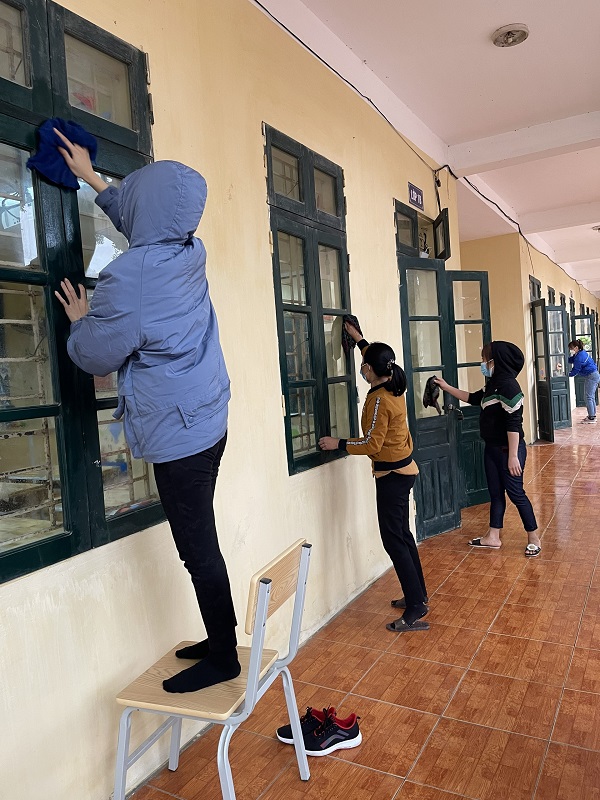 Công tác chuẩn bị đón học sinh trở lại trường học sau thời gian dài nghỉ học do dịch bệnh Covid - 19