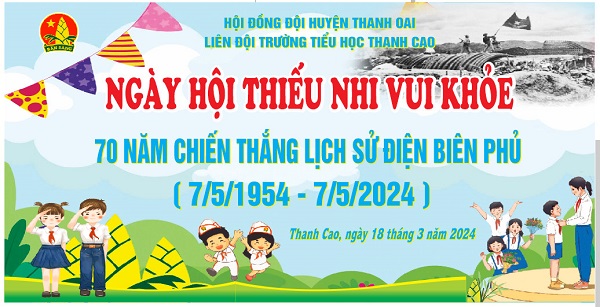 Tưng bừng ngày hội Thiếu nhi vui khoẻ của cô và trò Trường Tiểu học Thanh Cao