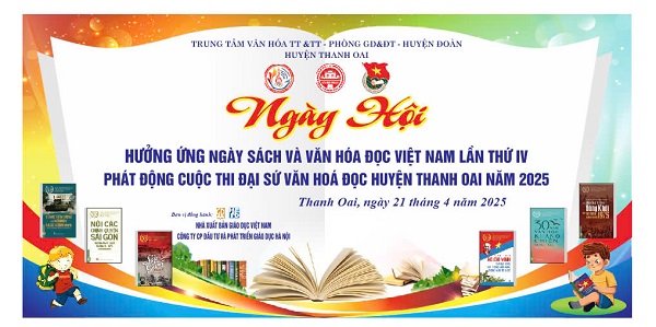 Tưng bừng ngày hội và văn hóa đọc Việt Nam lần thứ IV. Phát động cuộc thi đại sứ văn hóa đọc huyện Thanh Oai năm 2025
