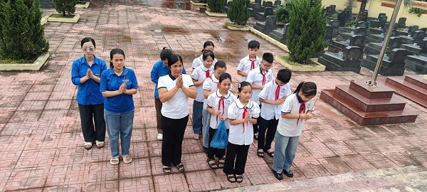 Trường Tiểu học Thanh Cao hướng về 79 năm kỷ niệm ngày Thương binh liệt sỹ 27/7/2026
