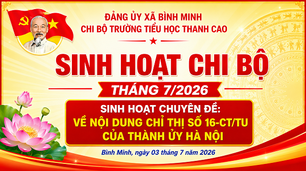 Họp chi bộ tháng 7/2026