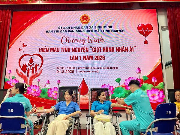 Hiến máu tình nguyện 2026 - Giọt Hồng nhân ái