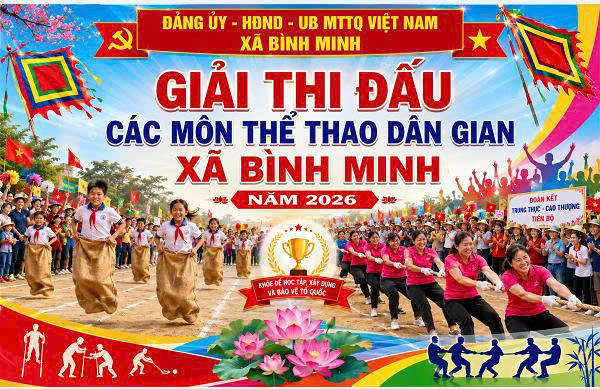 Giải thi đấu các môn thể thao dân gian xã Bình Minh năm 202